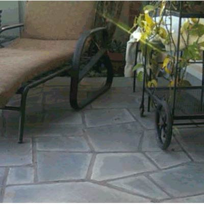 Patio with Cut Rocks