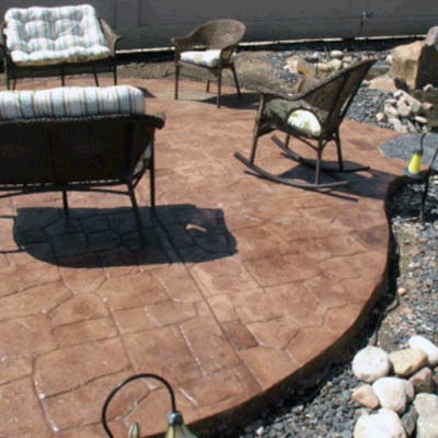 Walkout Patio with Chairs